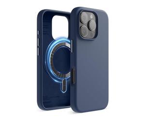 elago Coque Magnétique en Silicone pour iPhone 16 Pro Étui 6,3" | Compatible avec Tous Les Accessoires MagSafe, Aimants Intégrés, Silicone à Prise Douce, Antichoc (Bleu)
