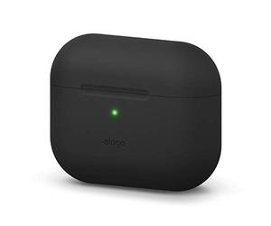 elago Coque Original Compatible avec Apple AirPods Pro - Coque de Protection, Silicone de Haute Qualité [Test d'ajustement] (Noir)