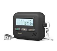 elago Coque Pager Compatible avec l'étui AirPods 4ème Génération - Compatible avec l'étui AirPods 4, Mousqueton Inclus, Résistant aux Chocs, Protection Complète, pour Hommes, pour Femmes (Noir)