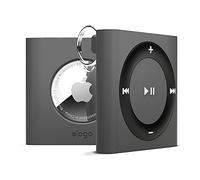 elago Coque Porte-Clés W7 pour Apple AirTag 2e Gén (2026) & 1re Gén | Protection Antichute, Design Console de Jeu Portable, Dispositif de Suivi Non Inclus (Gris Foncé)
