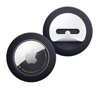 elago Coussinet en Silicone Compatible avec Apple AirTag Support Étui avec Autocollants Adhésifs (Pack de 2) - Chiens, Vélos, Sacs - Réutilisable, Dispositif de Suivi Non Inclus (Noir)