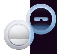 elago Coque Silicone Compatible avec Apple AirTag 2e Gén (2026) & 1re Gén, Support Étui avec Autocollants Adhésifs Réutilisable, Dispositif de Suivi Non Inclus (Pack de 2, Bleu Phosphorescent)