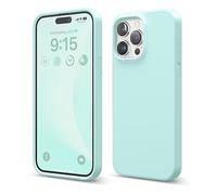 elago Coque Silicone Liquide Compatible avec iPhone 15 Pro Max, Qualité Supérieure, Coque Protection Intégrale [Structure Antichoc 4 Couches], Doublure Microfibre Douce Anti-Rayures (Ciel Aquatique)