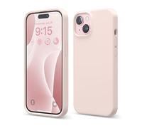 elago Coque Silicone Liquide Compatible avec iPhone 15, Silicone Qualité Supérieure, Étui Protection Intégrale [Structure Antichoc 4 Couches], Doublure Microfibre Douce Anti-Rayures (Joli Rose)