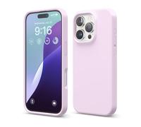 elago Coque Silicone Liquide Premium Compatible avec iPhone 16 Pro Étui, Housse de Protection Intégrale, Antichoc, Étui Mince, Doublure en Microfibre Antirayures (Lilas Clair)