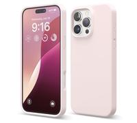 elago Coque Silicone Liquide Premium Compatible avec iPhone 16 Pro Max Étui, Housse de Protection Intégrale, Antichoc, Étui Mince, Doublure en Microfibre Antirayures (Joli Rose)