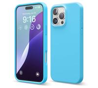 elago Coque Silicone Liquide Premium Compatible avec iPhone 16 Pro Max Étui, Housse de Protection Intégrale, Antichoc, Étui Mince, Doublure en Microfibre Antirayures (Océan Bleu)