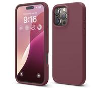 elago Coque Silicone Liquide Premium pour iPhone 16 Pro Max Étui | Housse de Protection Intégrale, Antichoc, Mince, Doublure en Microfibre Anti-Rayures (Bordeaux)