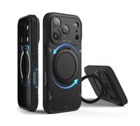elago Coque Support Anneau Magnétique Armor Compatible avec iPhone 17 Pro Étui 6,3", Support Rotatif à 360° - Compatible avec MagSafe, Protection Antichoc et Antichute, Design Renforcé (Noir)