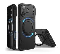elago Coque Support Anneau Magnétique Armor Compatible avec iPhone 17 Pro Max Étui 6,9", Support Rotatif à 360° - Compatible avec MagSafe, Protection Antichoc et Antichute, Design Renforcé (Noir)