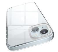 elago Coque Transparente Hybride Compatible avec iPhone 15 Plus, Cristalline, Technologie Hybride PC+TPU, Protection Contre Chutes Qualité Militaire Américaine, Jaunissement Réduit (Clair)