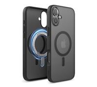 elago Coque Transparente Hybride Magnétique Compatible avec iPhone 16 Plus Étui 6,7"-Compatible avec MagSafe, Technologie Hybride PC + TPU, Pare-Chocs Antichoc, Protection de Caméra Élevée (Noir Mat)
