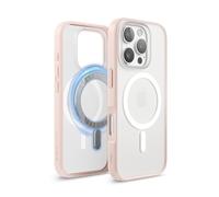 elago Coque Transparente Hybride Magnétique Compatible avec iPhone 16 Pro Étui 6,3" - Compatible avec MagSafe, Technologie Hybride PC + TPU, Pare-chocs Antichoc, Protection de Caméra Élevée (Rose Mat)