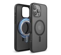 elago Coque Transparente Hybride Magnétique pour iPhone 16 Pro Max 6,9" | Compatible avec MagSafe, Technologie Hybride PC + TPU, Protection de Caméra Renforcée, Pare-chocs Antichoc (Noir Mat)