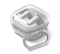 elago Coque Transparente pour Samsung Galaxy Buds 4 Pro & Buds 4 Étui | Clair avec Mousqueton, Housse en TPU Premium, Charge Sans Fil, Accessoires pour Écouteurs