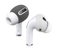 elago Couvercles pour Embouts d’Oreille Couvertures Ear Tips Compatible avec Apple AirPods Pro [Ajusté dans Le boîtier de Charge] - Gris Foncé/Blanc (2 Paires)