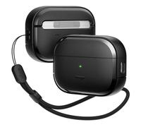 Elago Etui EDC avec porte-clés Compatible avec AirPods 3 Case Cover - Design absorbant les chocs, matériau TPU résistant, Noir