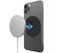 elago Guide Autocollant Magnétique Compatible avec Chargeur Apple MagSafe, Compatible avec iPhone 11, Pro, Pro Max, SE 2020, XS, XR, XS Max, X, 8, Plus, Compatible avec Série iPhone 12 (Noir)