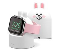 elago | Line Friends Support Chargeur W2 Compatible avec Apple Watch Ultra3, 2, 1 Séries 11/10/9/8/7/6/5/4/3/2/1/SE3, 2, 1 [49/46/45/44/42/41/40/38mm], Station de Chargement (CONY)