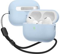 Elago Liquid Hybrid Housse compatible avec Apple AirPods Pro 2ème génération (2022) Etui avec lanière, bleu clair