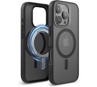 Elago MagSafe Hybrid Clear Case pour iPhone 16 Pro Soft Feeling Gris foncé / Noir