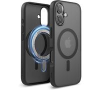 Elago MagSafe Hybrid Clear Case pre iPhone 16 Soft Feeling Dark Grey / Black