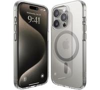 Elago MagSafe Hybrid Transparent Case pour iPhone 15 Pro Gris moyen