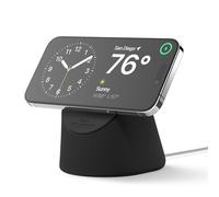 elago MS1 Station de Charge Compatible avec Le Chargeur MagSafe - Support de Téléphone en Silicone Premium Compatible avec Series de iPhone 16/15/14/13/12 [Câble Non Inclus] (Noir)