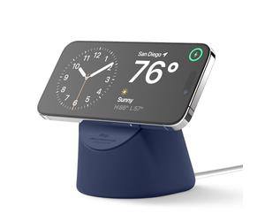 elago MS1 Station de Charge Compatible avec Le Chargeur MagSafe - Support de Téléphone en Silicone Premium Compatible avec Series de iPhone 17/16/15/14/13/12 [Câble Non Inclus] (Bleu)