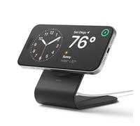 elago MS3 Station de Charge Compatible avec Le Chargeur MagSafe - Support de Téléphone en Aluminium Compatible avec Series de iPhone 15, 14, 13, 12 [Câble Non Inclus] (Noir)