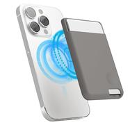 elago Porte Cartes Magnétique 2 Cartes Compatible avec MagSafe, Compatible avec iPhone 17/16/15/14/13/12 Séries - Portefeuille Sécurisé pour Téléphone, Protection Contre Rayures (Gris Moyen)