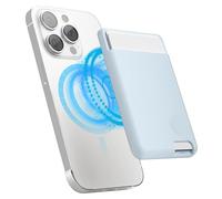 elago Porte Cartes Magnétique 2 Cartes Compatible avec MagSafe, Compatible avec iPhone 17/16/15/14/13/12 Séries - Portefeuille Sécurisé pour Téléphone, Protection Contre Rayures (Bleu Clair)