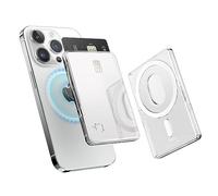 elago Porte Cartes Magnétique Transparente Compatible avec MagSafe, Compatible avec iPhone 16/15/14/13/12 Séries - Construction en Polycarbonate Durable, Protection Contre Rayures et Dommages