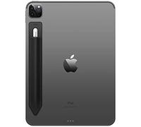 elago Porte-Crayon Compatible avec Apple Pencil 2 et 1 Génération - Housse Fortement Adhésive, se Fixe à l'étui de la Tablette, Matériau en Cuir PU et Lycra Souple, Pochette élastique (Noir)