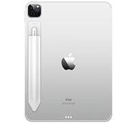 elago Porte-Crayon Compatible avec Apple Pencil 2 et 1 Génération - Housse Fortement Adhésive, se Fixe à l'étui de la Tablette, Matériau en Cuir PU et Lycra Souple, Pochette élastique (Blanc)
