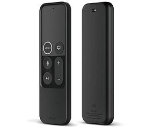 elago R2 Étui Slim Compatible avec Apple TV 4K Siri Remote, Coque de Protection en Silicone, Design Ultra-Fin et Léger (Noir)