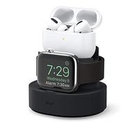 elago Station de Charge 2 en 1 Compatible avec AirPods 4, AirPods 3rd Generation, AirPods Pro 1re et 2e Génération, iPhone, Apple Watch [Câbles Non Inclus] (Noir)