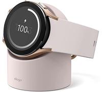 elago Support Chargeur Compatible avec Samsung Galaxy Watch 4, Classic, 3, Active 2, 1 [40mm / 41mm / 44mm / 45mm / 46mm], Gestion des Câbles [Câble Non Inclus] (Sable Rose)