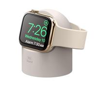 elago Support Chargeur W2 Compatible avec Apple Watch Ultra3, 2, 1 Séries 11/10/9/8/7/6/5/4/3/2/1/SE3, 2, 1 [49/46/45/44/42/41/40/38mm], Station Chargement, Mode Table de Nuit (Stone)
