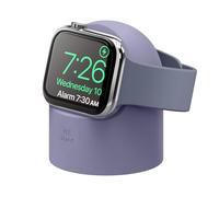 elago Support Chargeur W2 Compatible avec Apple Watch Ultra3, 2, 1 Séries 11/10/9/8/7/6/5/4/3/2/1/SE3, 2, 1 [49/46/45/44/42/41/40/38mm], Station Chargement, Mode Table de Nuit (Gris Lavande)