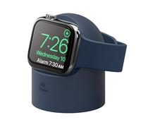 elago Support Chargeur W2 Compatible avec Apple Watch Ultra3, 2, 1 Séries 11/10/9/8/7/6/5/4/3/2/1/SE3, 2, 1 [49/46/45/44/42/41/40/38mm], Station Chargement, Mode Table de Nuit (Bleu)