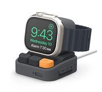 elago Support Chargeur W9 Compatible avec Apple Watch Ultra2/Ultra, Séries 10/9/8/7/6/5/4/3/2/1/SE, Compatible avec Samsung Galaxy Watch 7/Ultra, 6/6 Classic, 5/5 Pro [Câble Non Inclus] (Gris Foncé)