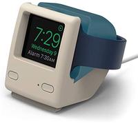 elago Support de Chargeur W3 Compatible avec Apple Watch 8, SE2 (2022), 7, 6, SE, 5, 4, 3, 2, 1 [45/44/42/41/40/38mm], Mode Table de Nuit (Bleu)