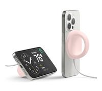 elago Support Grip Compatible avec Le Chargeur MagSafe - Support en Silicone Compatible avec iPhone Séries 16, 15, 14, 13, 12 [Câble de Chargement Non Inclus] (Rose)
