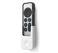 elago Support Télécommande pour Apple TV 4K Siri Remote 3e/2e Génération | Options de montage Solides Autocollant ou Vis, Support Mural, Matériau Durable, Ne Perdez Jamais Remote (Blanc)