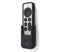elago Support Télécommande pour Apple TV 4K Siri Remote 3e/2e Génération | Options de montage Solides Autocollant ou Vis, Support Mural, Matériau Durable, Ne Perdez Jamais Remote (Noir)
