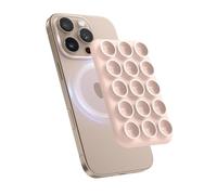 elago Support Téléphone à Ventouse Magnétique Compatible MagSafe, Poignée en Silicone Amovible pour iPhone, Selfies/Vidéos Mains Libres pour Influenceurs/Créateurs TikTok & Instagram (Joli Rose)