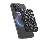 elago Support Téléphone à Ventouse Magnétique Compatible MagSafe, Poignée en Silicone Amovible pour iPhone, Selfies/Vidéos Mains Libres pour Influenceurs/Créateurs TikTok & Instagram (Noir)