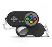 elago W5 Coque Porte-clés Compatible avec Apple AirTag - Protection Antichute, Design Classique pour Console de Jeu Portable (Chiens de Piste, Clés, Sacs) Dispositif de Suivi Non Inclus (Noir)