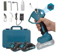 Elagueuse électrique, diamètre de coupe 30 mm, lame SK5 en acier à haute teneur en carbone, avec 2×piles